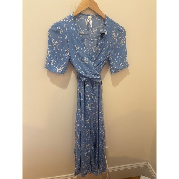 Seraphine Dresses & Skirts - Seraphine Nursing Maternity Wrap Midi‎ Dress Size 2